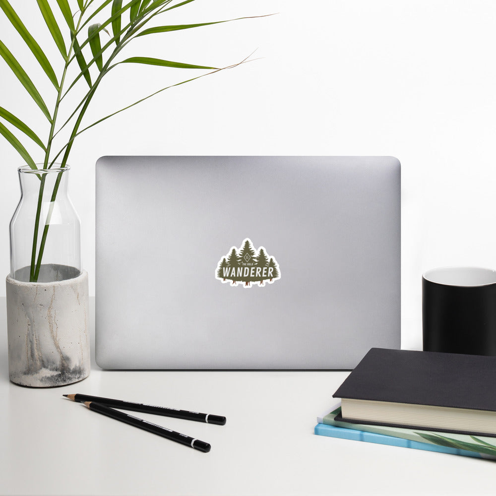 The Bold Wanderer Forest Sticker