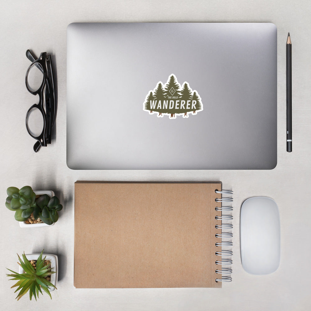 The Bold Wanderer Forest Sticker