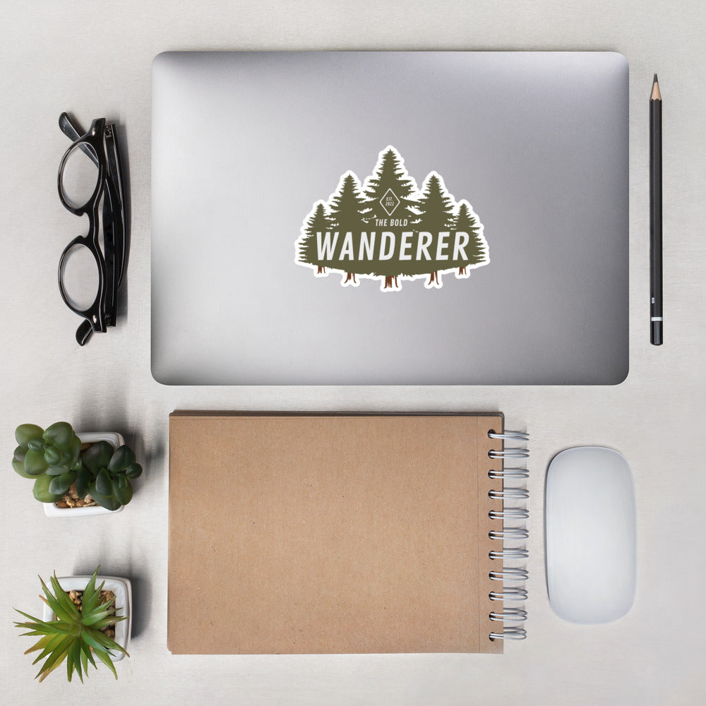The Bold Wanderer Forest Sticker