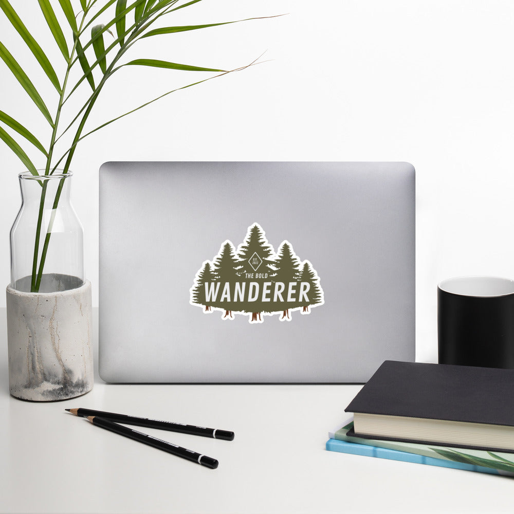 The Bold Wanderer Forest Sticker