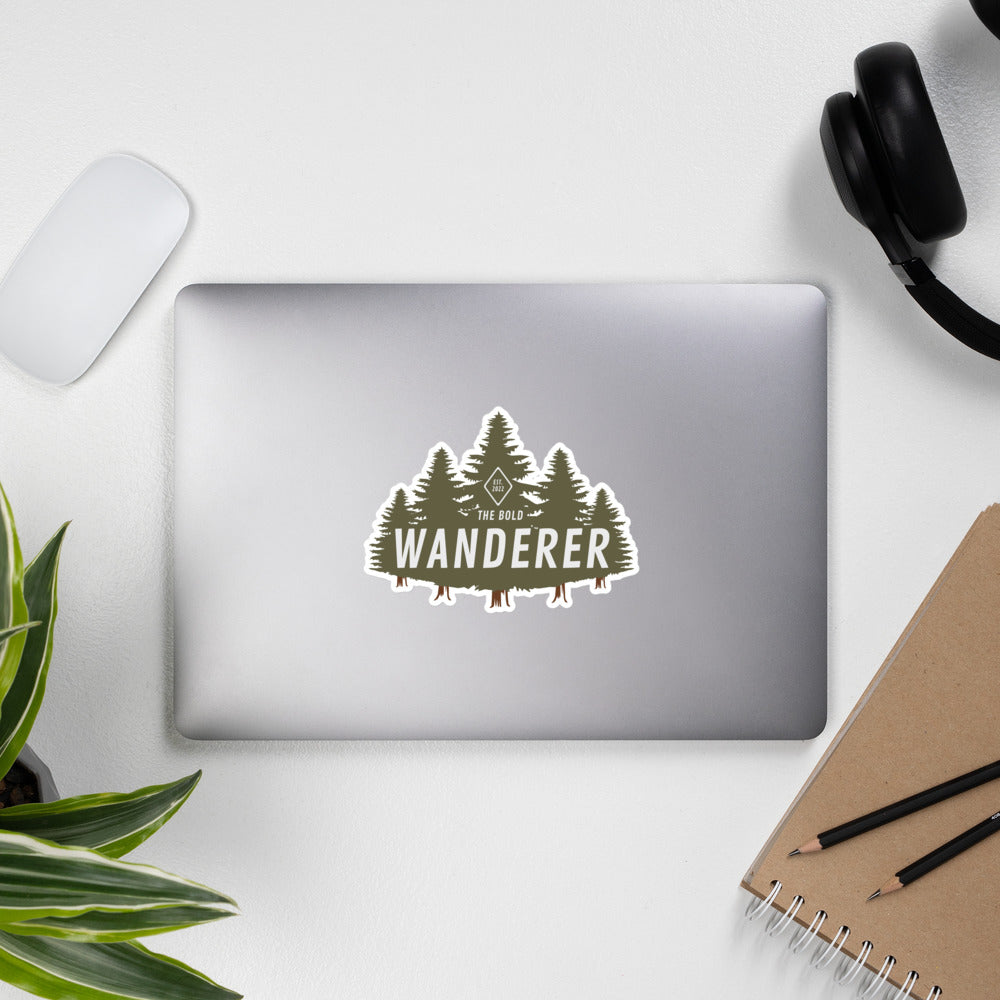 The Bold Wanderer Forest Sticker