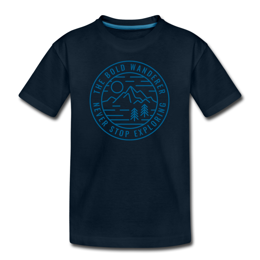 Kid’s Bold Mountains Tee - deep navy