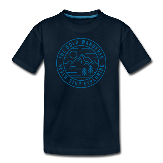 Kid’s Bold Mountains Tee - deep navy