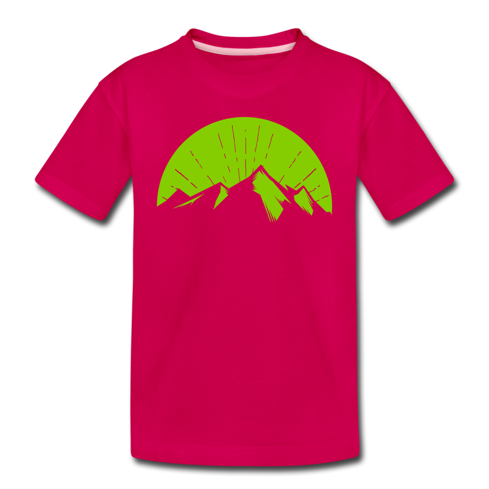 Kids' Mountain Shirt - dark pink