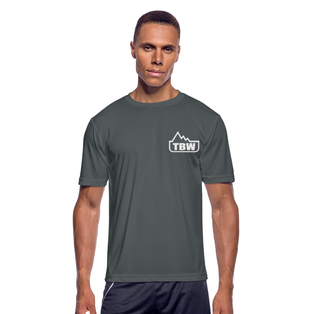 Men’s Moisture Wicking Performance T-Shirt - charcoal