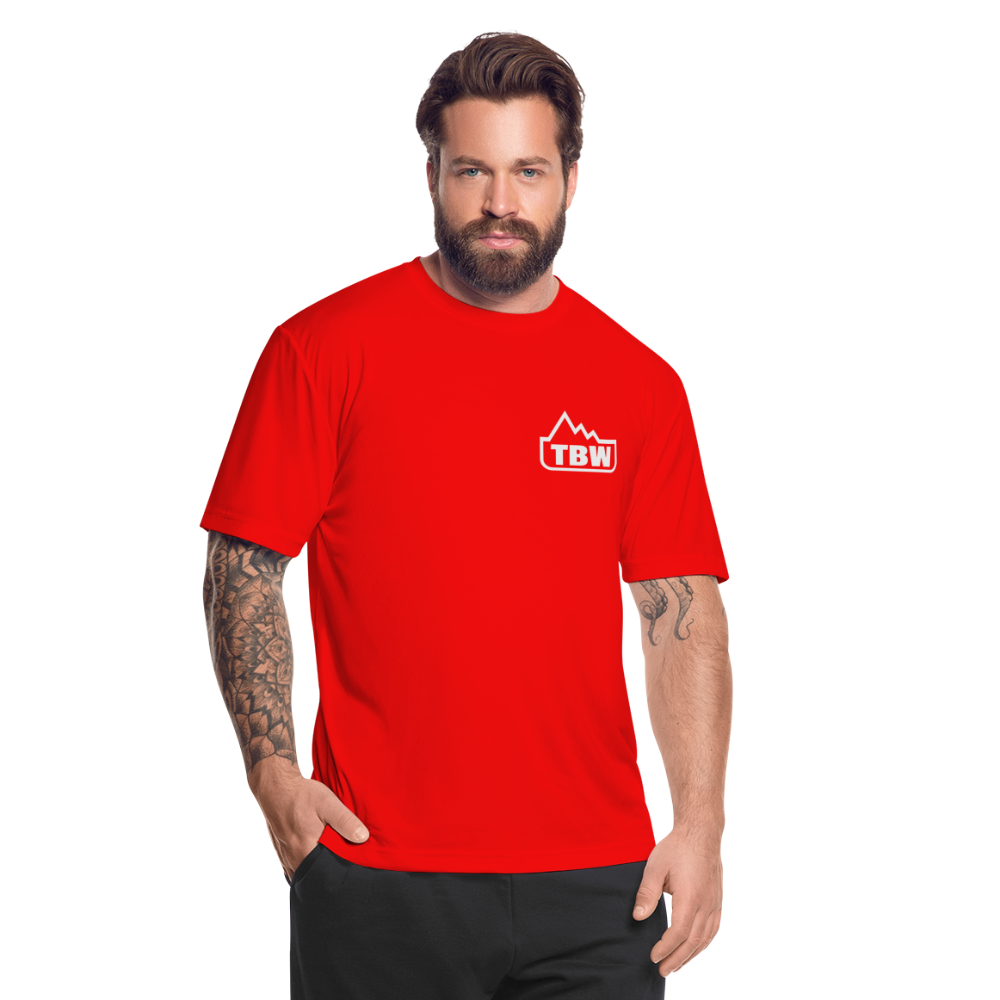 Men’s Moisture Wicking Performance T-Shirt - red