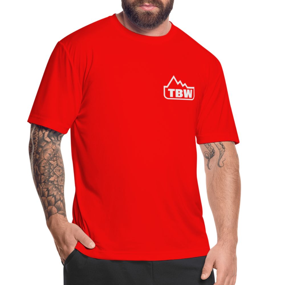 Men’s Moisture Wicking Performance T-Shirt - red