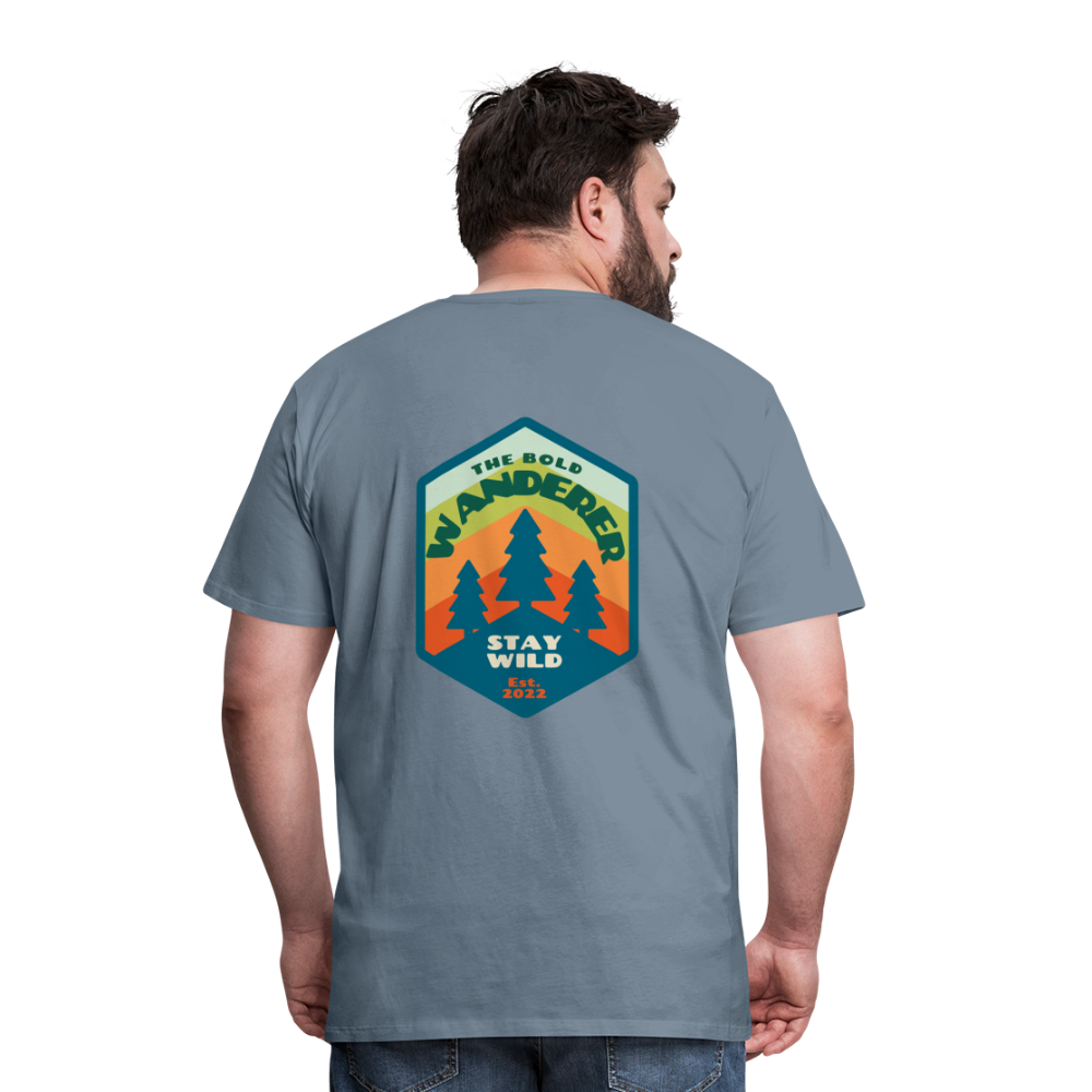 Men's Premium T-Shirt - steel blue
