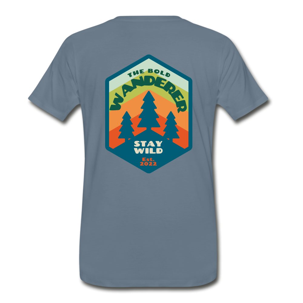 Men's Premium T-Shirt - steel blue