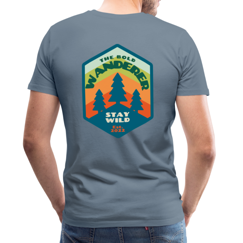 Men's Premium T-Shirt - steel blue