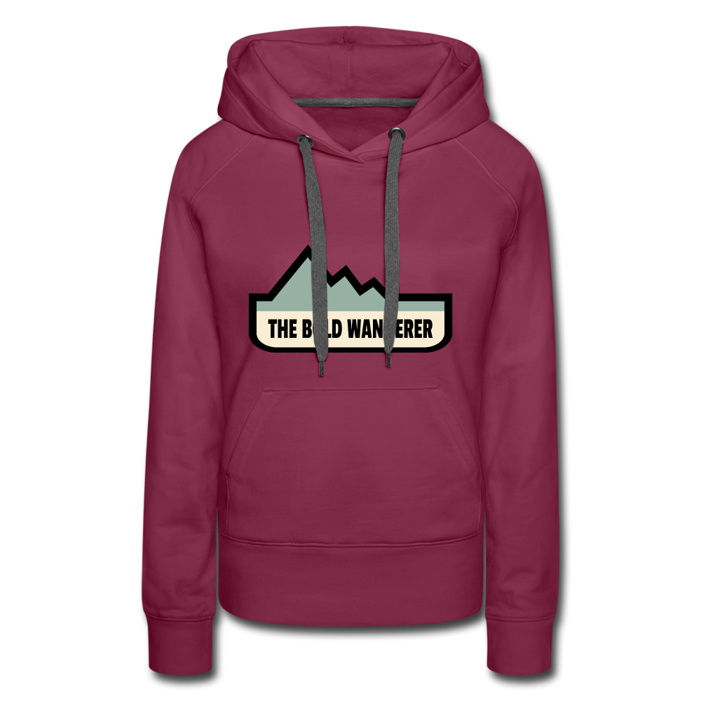 Women’s Bold Color Hoodie - burgundy