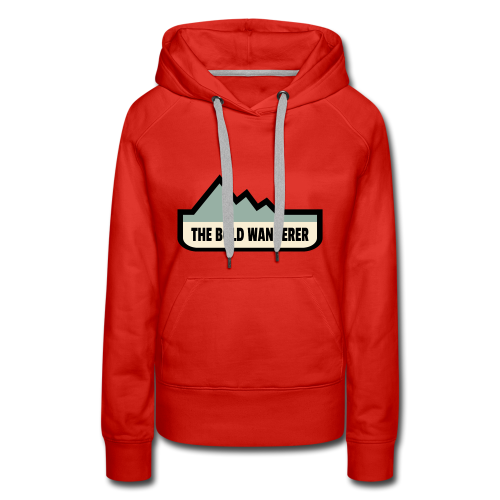 Women’s Bold Color Hoodie - red