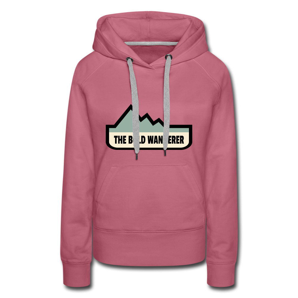 Women’s Bold Color Hoodie - mauve