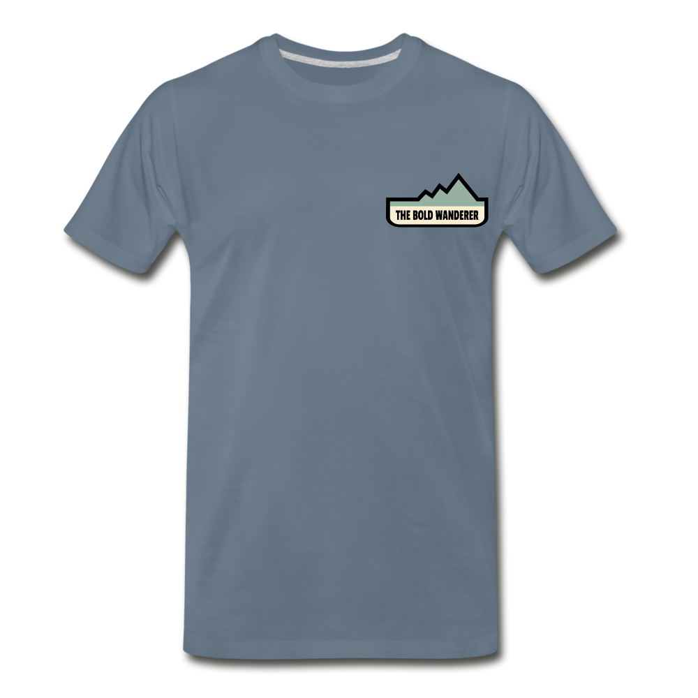 Bold Lake Mountains Tee - steel blue