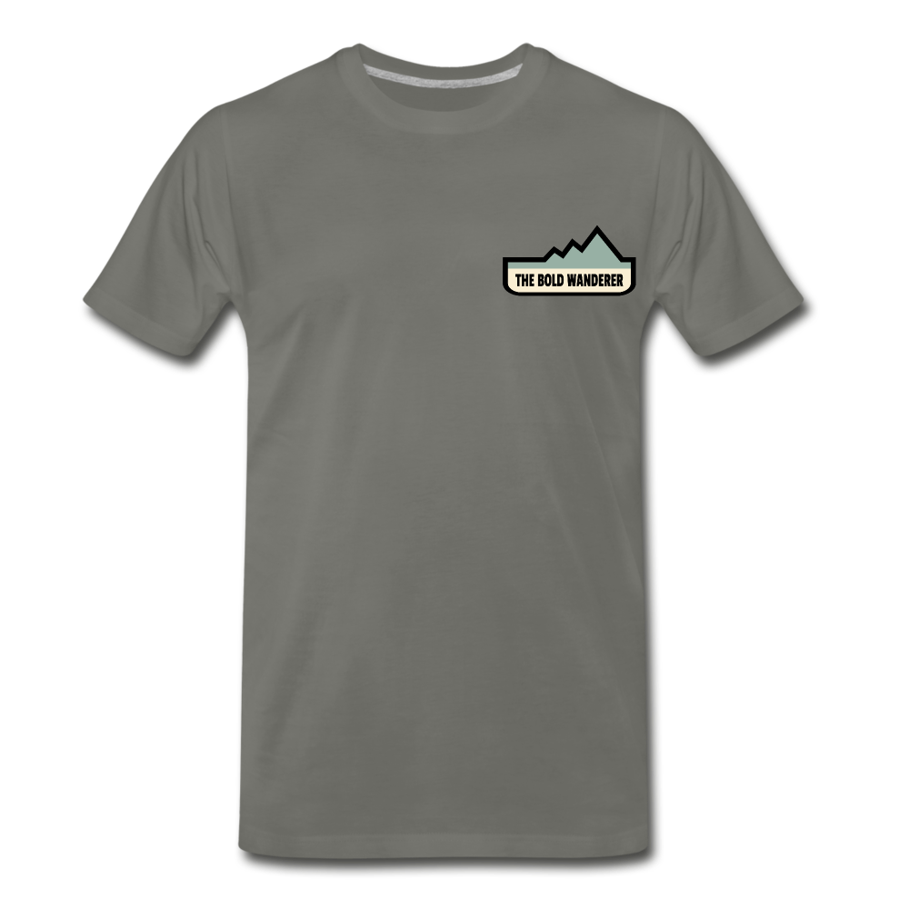 Bold Lake Mountains Tee - asphalt gray