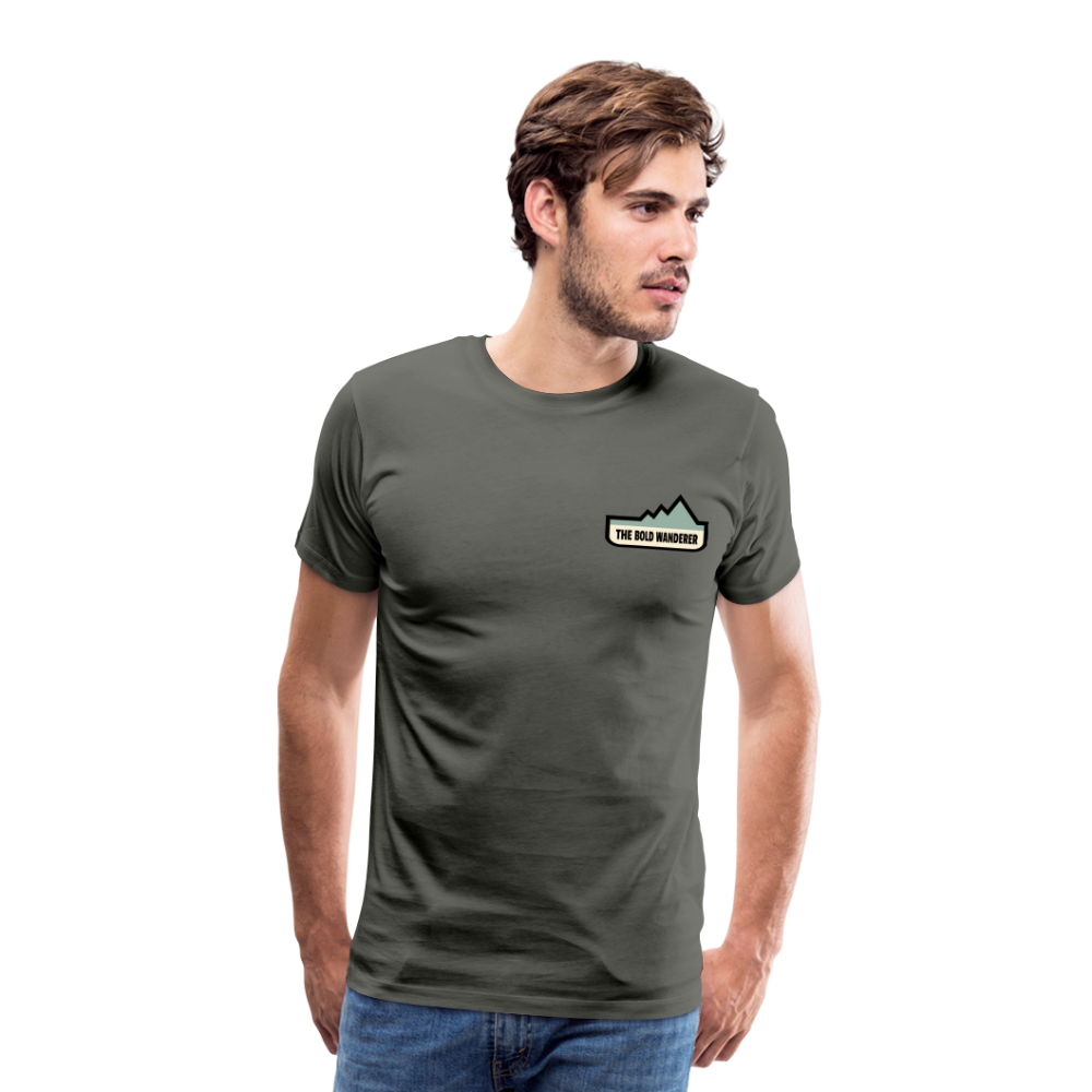 Bold Lake Mountains Tee - asphalt gray