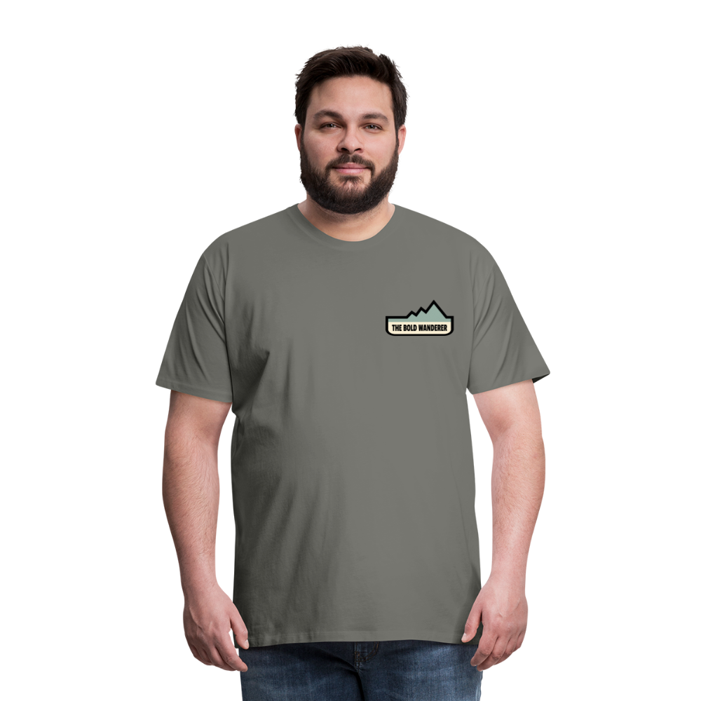 Bold Lake Mountains Tee - asphalt gray