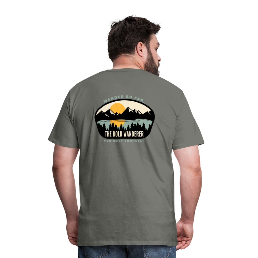 Bold Lake Mountains Tee - asphalt gray