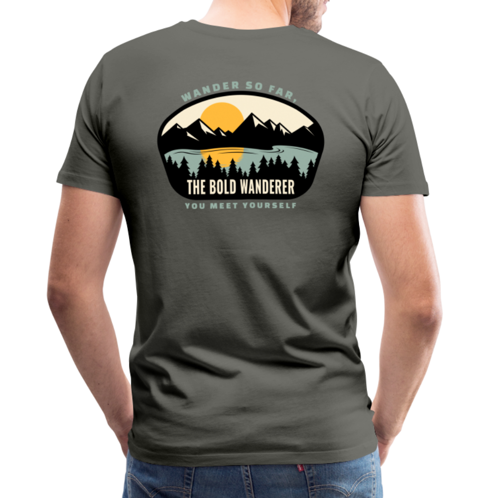 Bold Lake Mountains Tee - asphalt gray