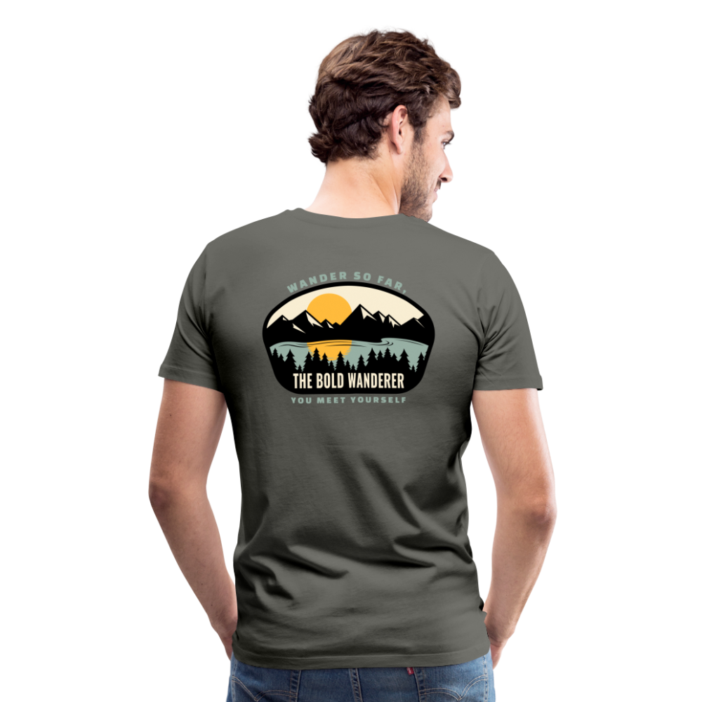 Bold Lake Mountains Tee - asphalt gray