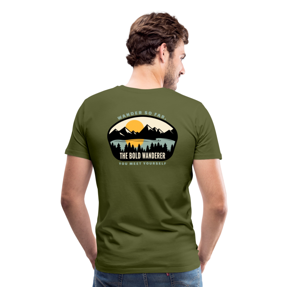 Bold Lake Mountains Tee - olive green