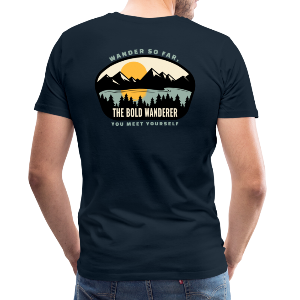 Bold Lake Mountains Tee - deep navy