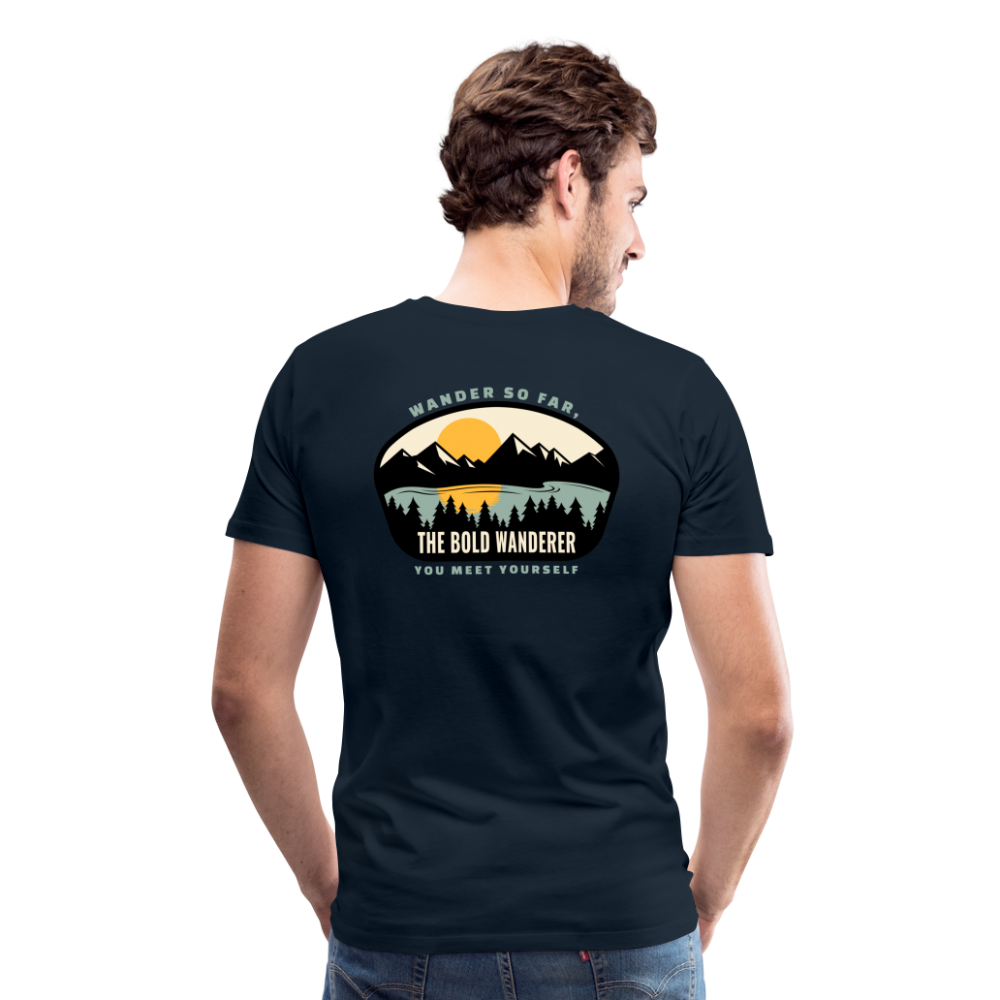 Bold Lake Mountains Tee - deep navy