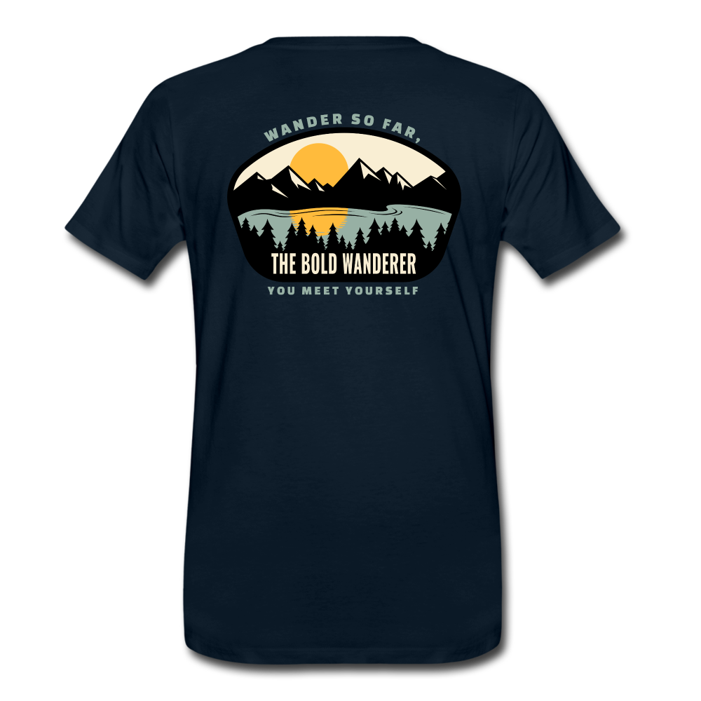 Bold Lake Mountains Tee - deep navy