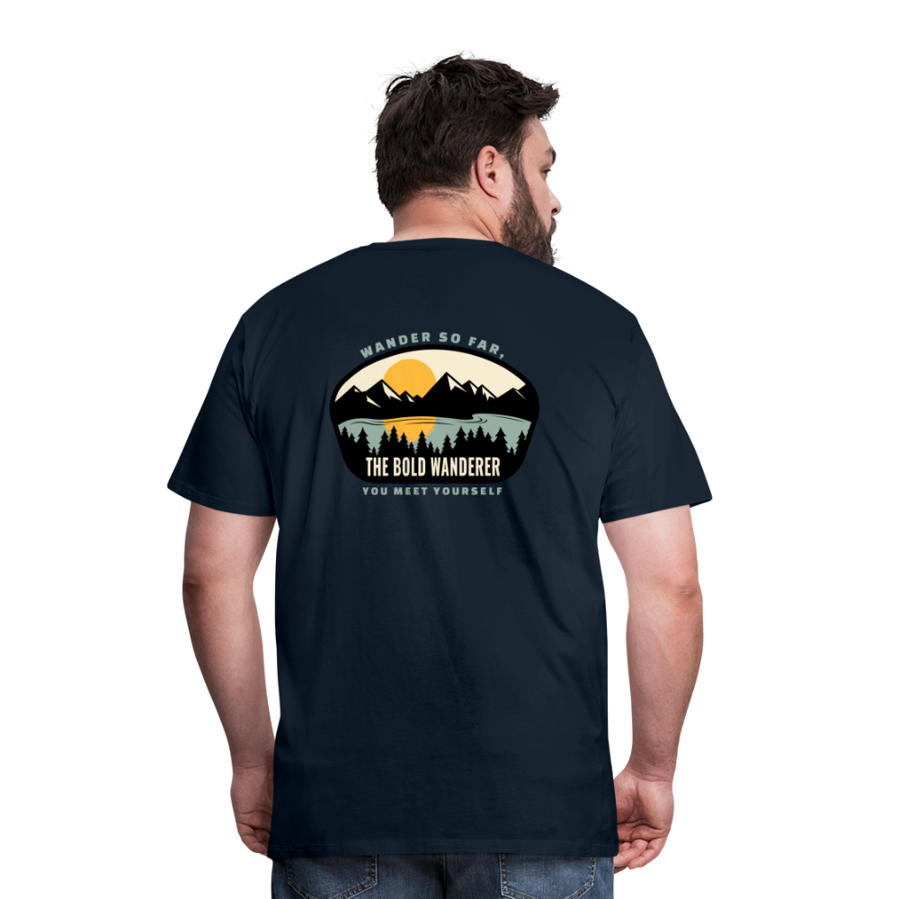 Bold Lake Mountains Tee - deep navy