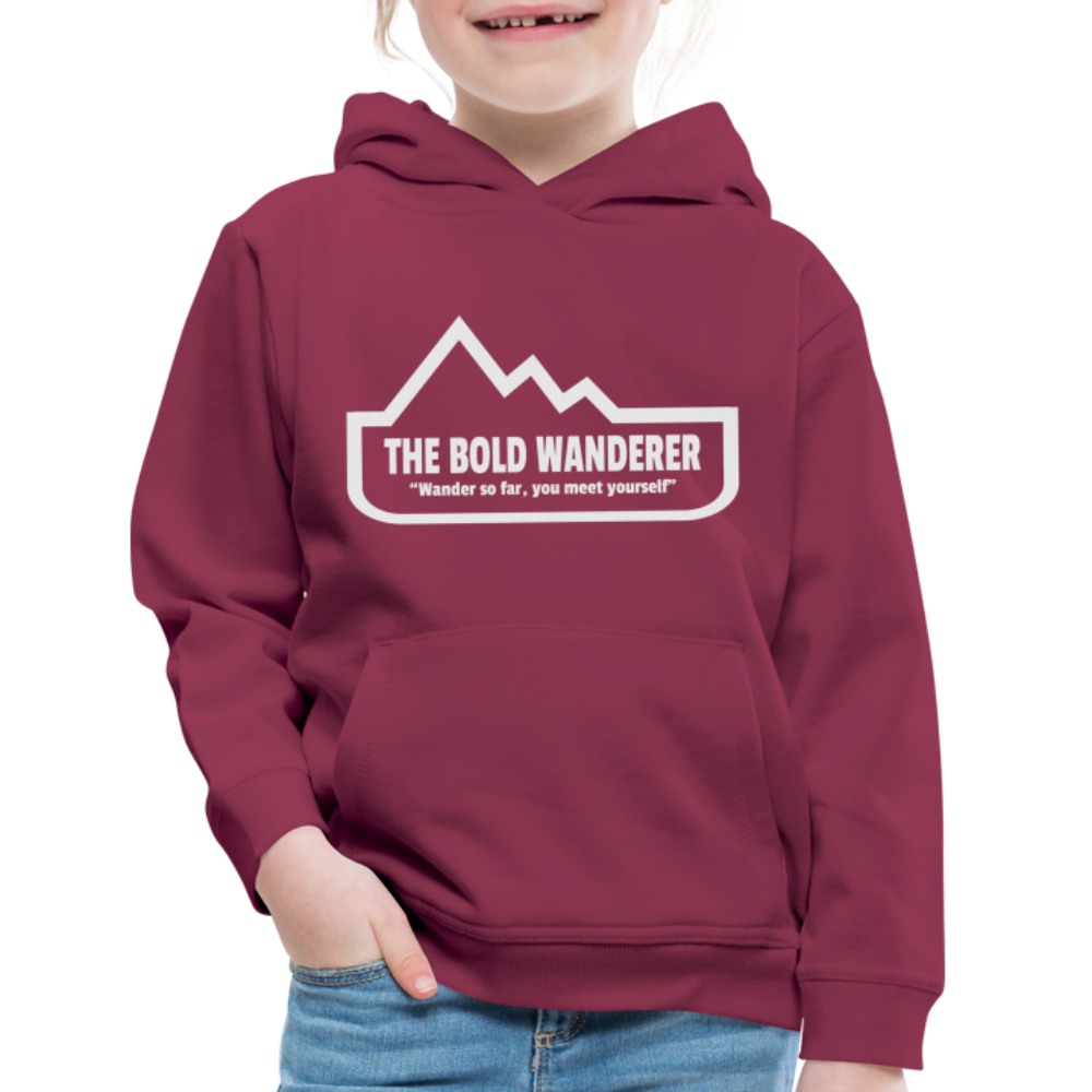 Kids‘ Bold Hoodie - burgundy