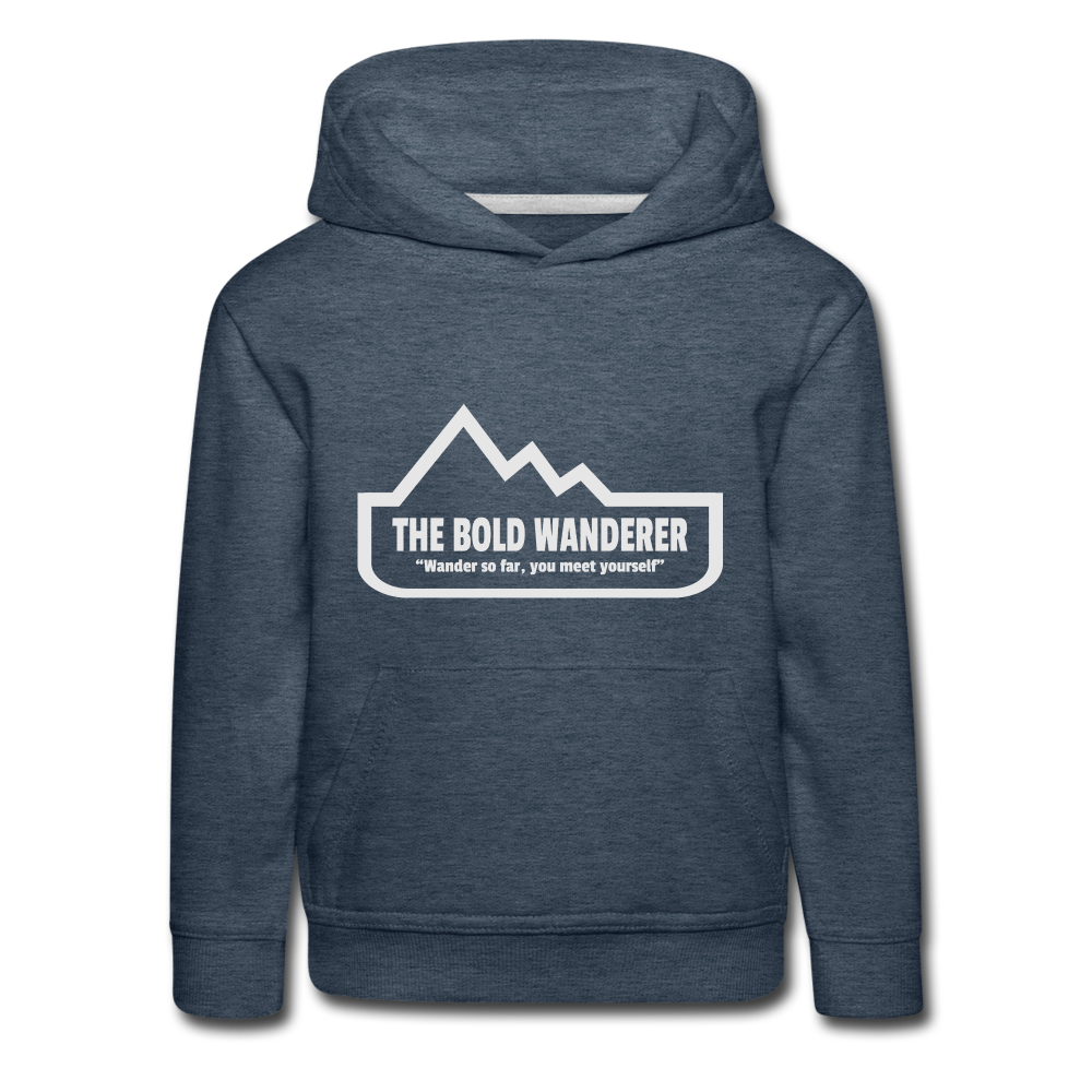 Kids‘ Bold Hoodie - heather denim