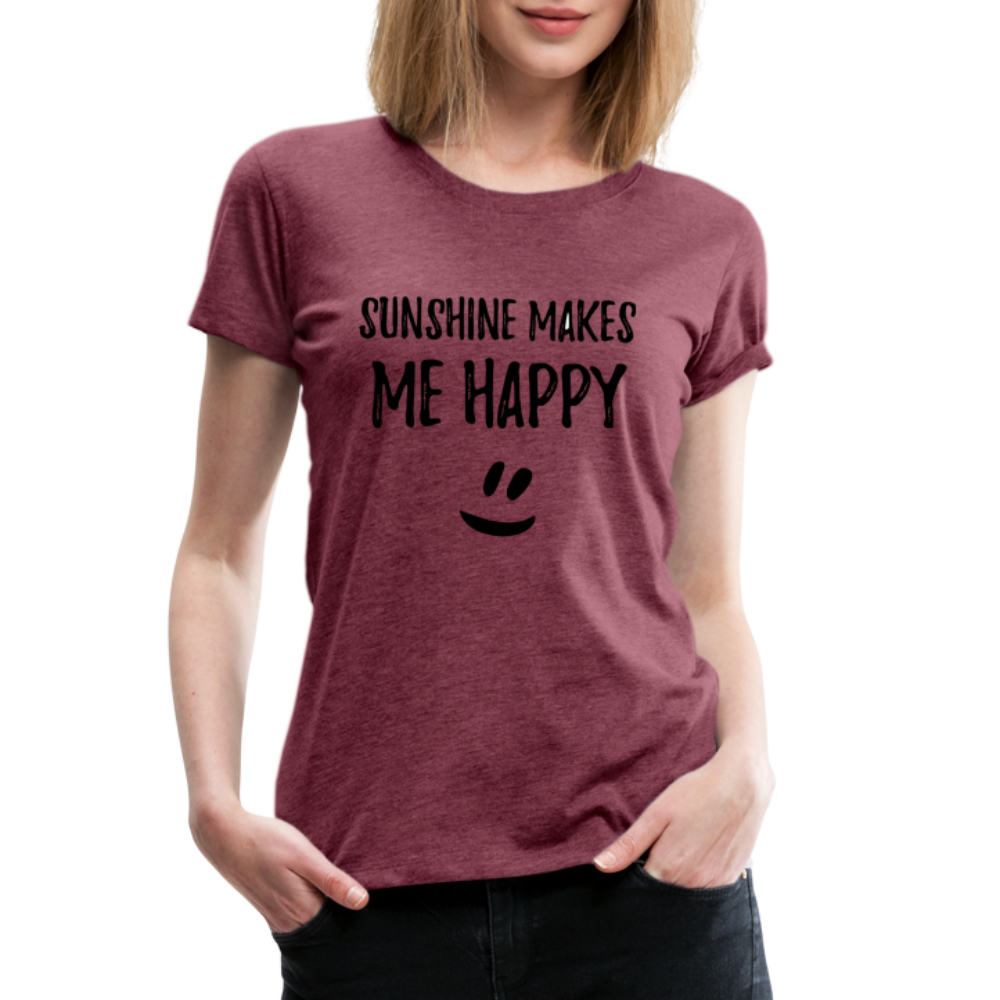 Women’s Premium T-Shirt - heather burgundy
