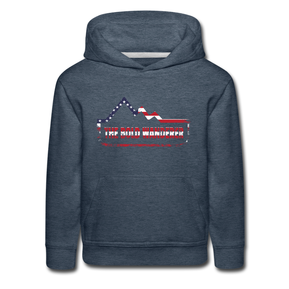 Kids‘ Premium Hoodie - heather denim