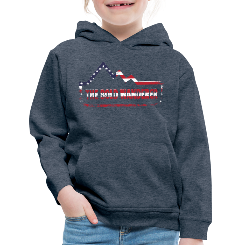 Kids‘ Premium Hoodie - heather denim