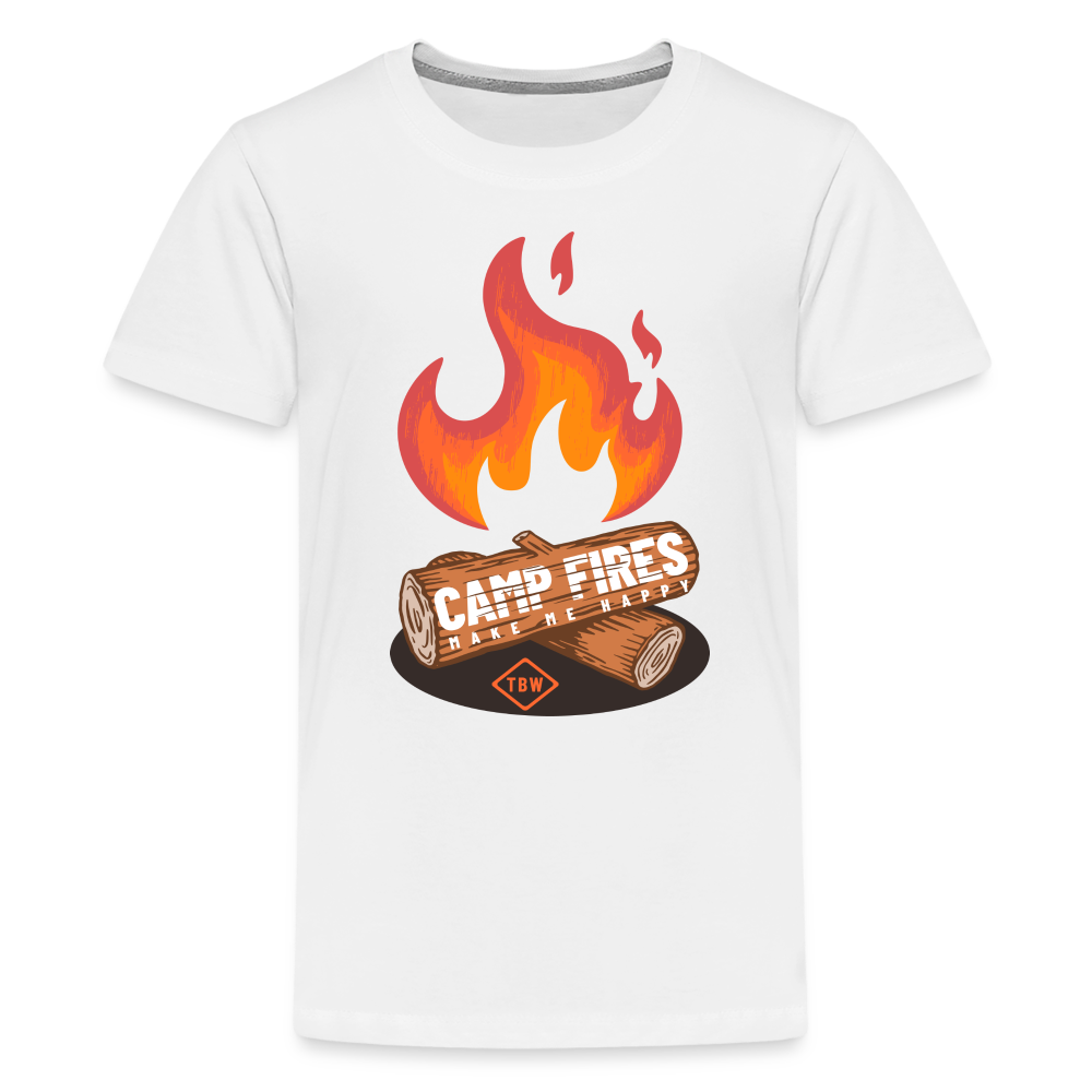 Kids' Premium Camping T-Shirt - white