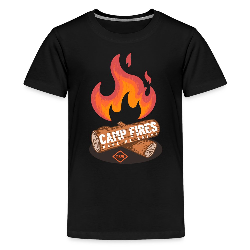 Kids' Premium Camping T-Shirt - black