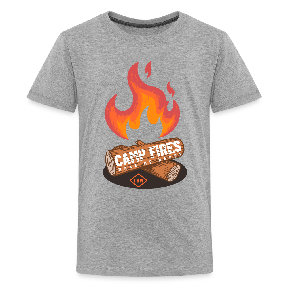 Kids' Premium Camping T-Shirt - heather gray