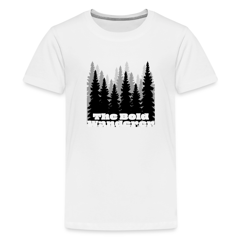 Kids' Premium Forest T-Shirt - white