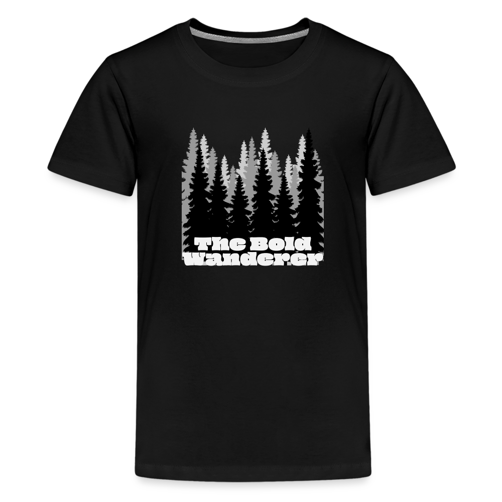 Kids' Premium Forest T-Shirt - black