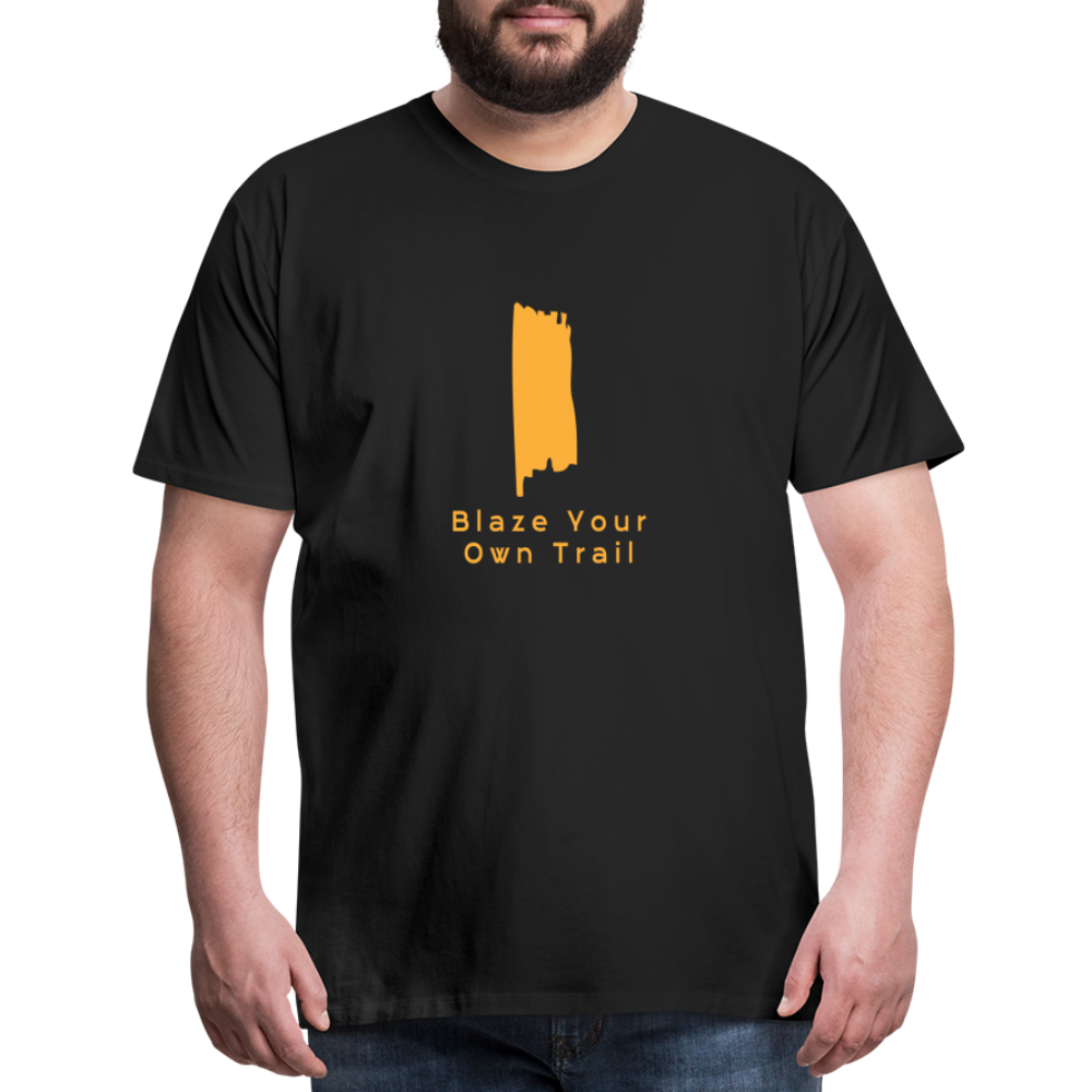 Men's Premium Blaze Trail Marker T-Shirt - black