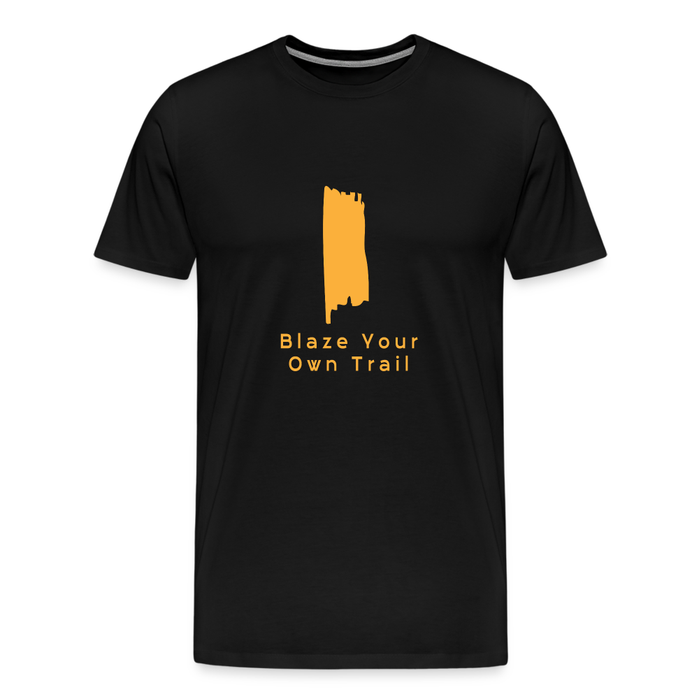 Men's Premium Blaze Trail Marker T-Shirt - black