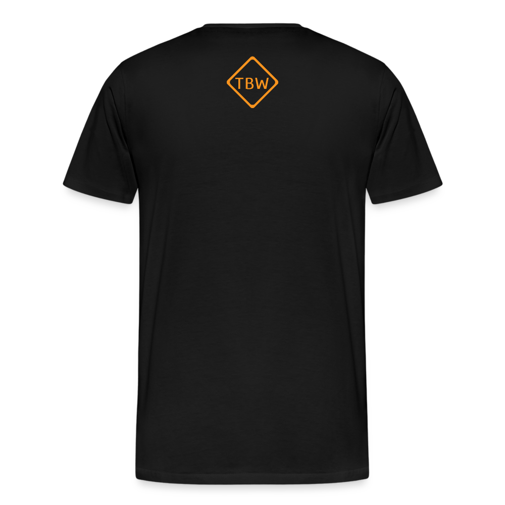 Men's Premium Blaze Trail Marker T-Shirt - black