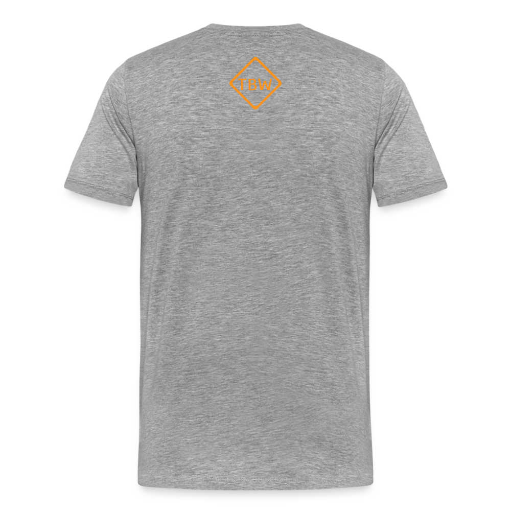 Men's Premium Blaze Trail Marker T-Shirt - heather gray