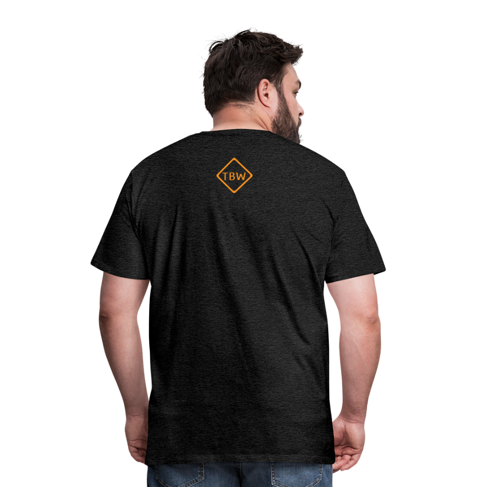 Men's Premium Blaze Trail Marker T-Shirt - charcoal grey