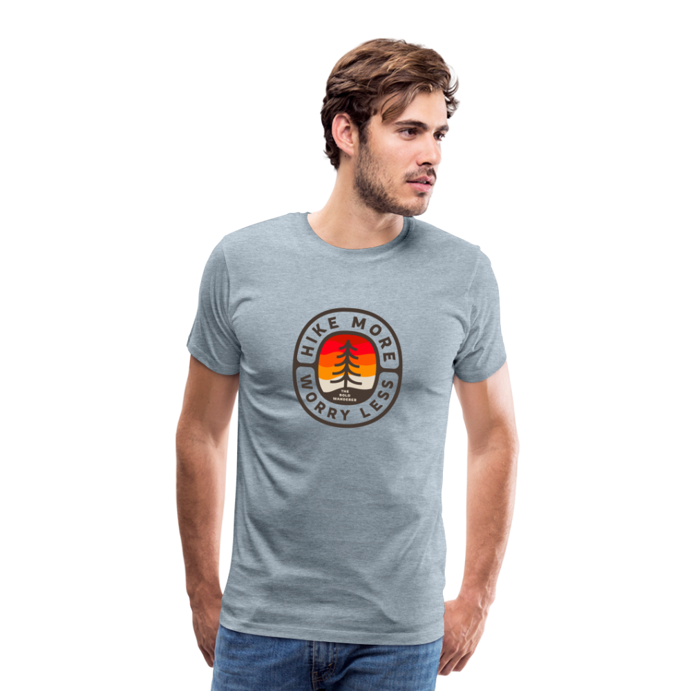 Men's Premium Hike More T-Shirt - heather ice blue