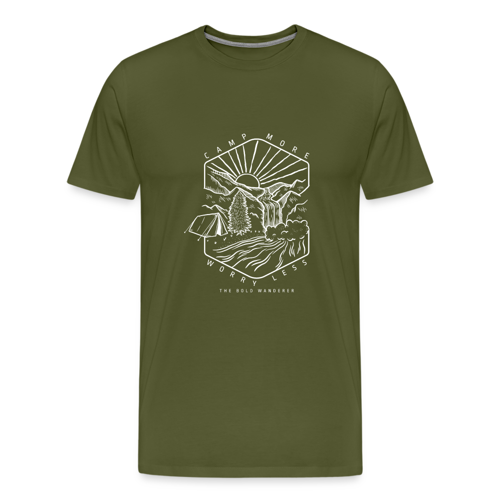 Men's Premium Camp More T-Shirt - olive green