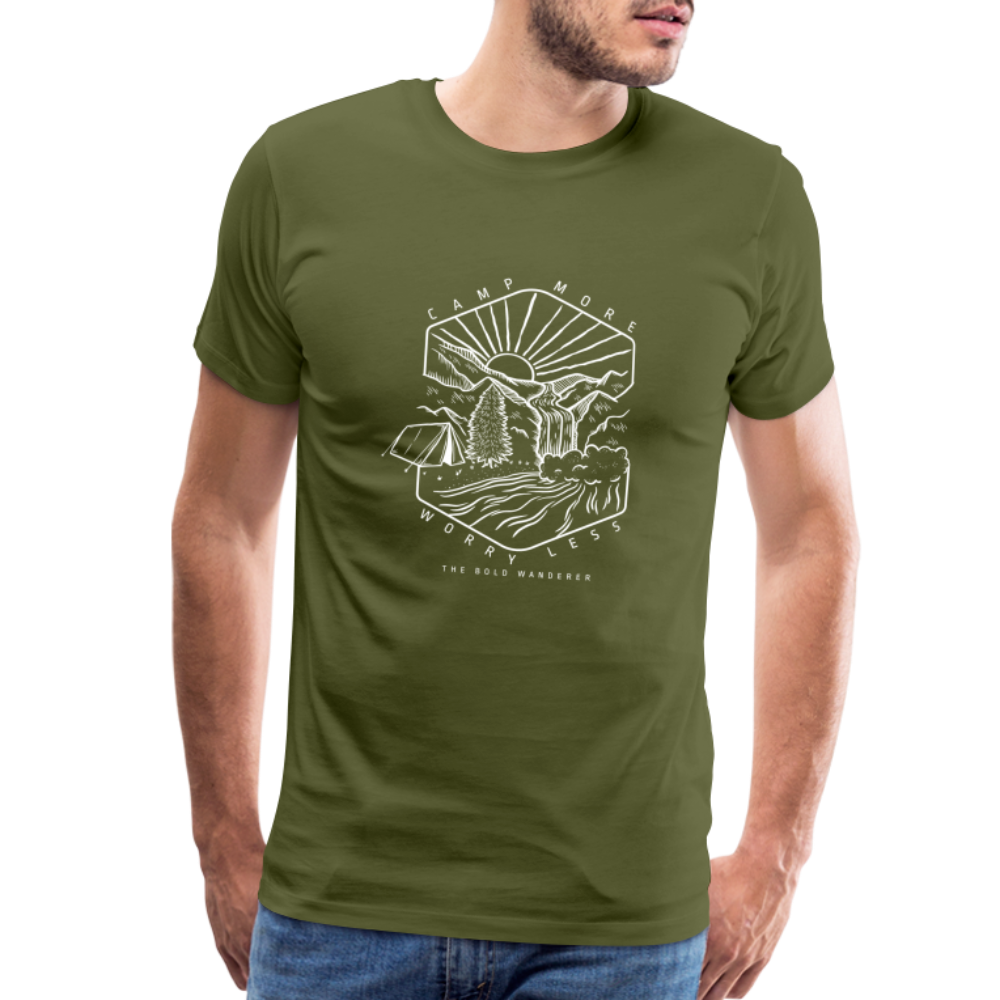 Men's Premium Camp More T-Shirt - olive green