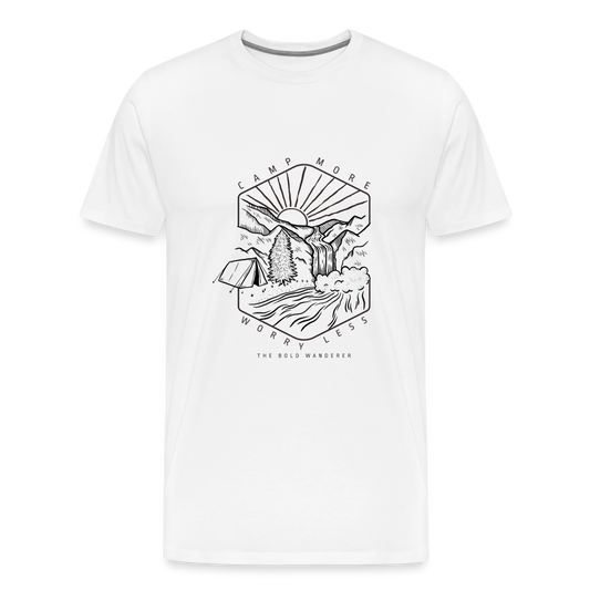 Men's Premium Camp T-Shirt - white