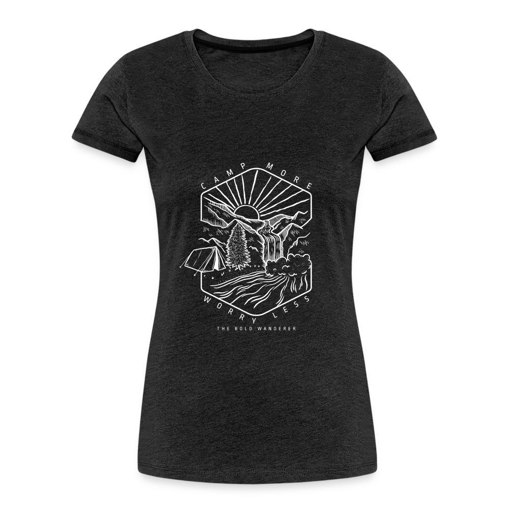 Women’s Premium Camp More Organic T-Shirt - charcoal grey
