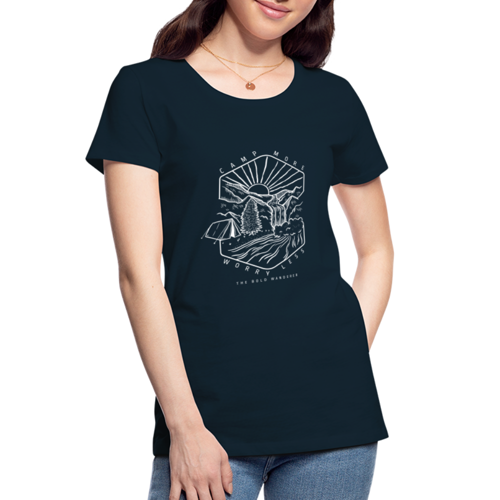 Women’s Premium Camp More Organic T-Shirt - deep navy